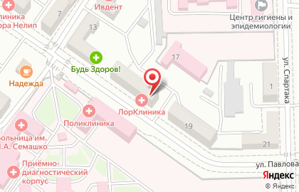 Академия Здоровья на улице Павлова на карте