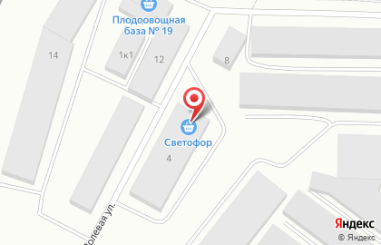 Магазин низких цен Светофор на Полевой улице на карте