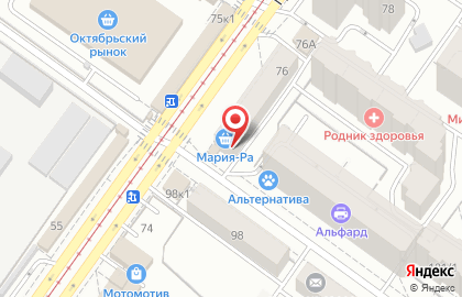 Парикмахерская Эскада в Октябрьском районе на карте