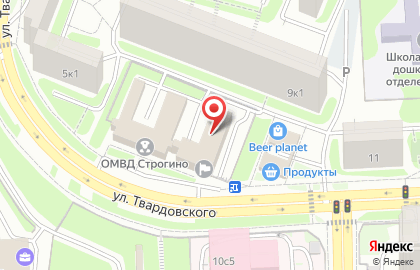 Отделение по делам несовершеннолетних Отдела МВД России по району Строгино на карте