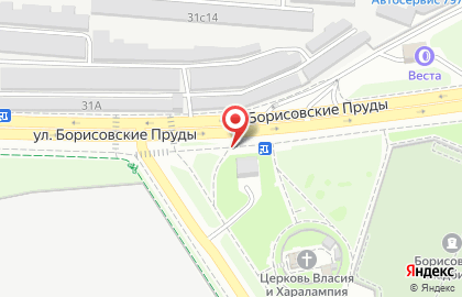 Ремонт стиральных машин Бош на улице Борисовские Пруды на карте