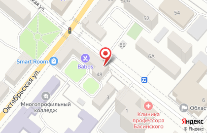 Магазин строительной и садовой техники Тандем на Октябрьской улице на карте