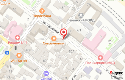 Кафе Аиша в Ленинском районе на карте