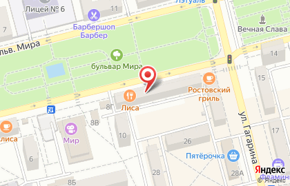 Поликлиника в Ставрополе на карте
