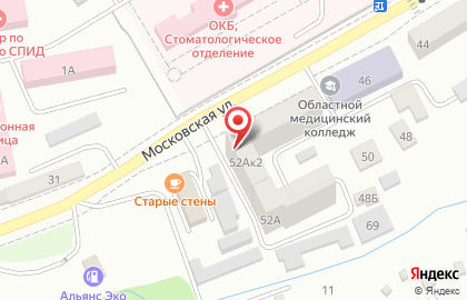 Медицинский центр Медлаб на Московской улице на карте