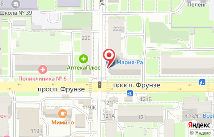 Сеть супермаркетов Мария-Ра на проспекте Фрунзе на карте