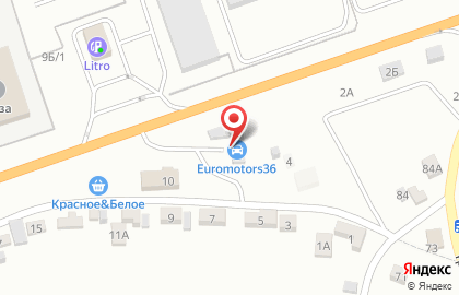 Автокомплекс в Воронеже на карте