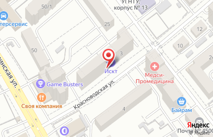Центр ногтевой индустрии CNI на Красноводской улице на карте
