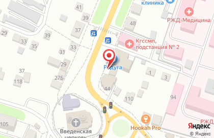 Киоск по продаже кондитерских и хлебобулочных изделий Курскхлеб в Железнодорожном районе на карте