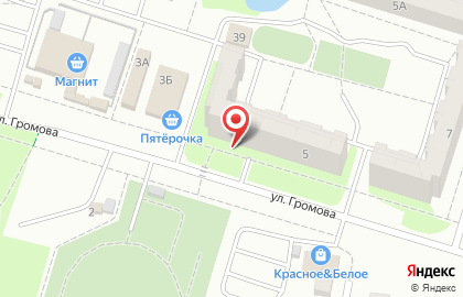 Магазин автотоваров на улице Громова на карте