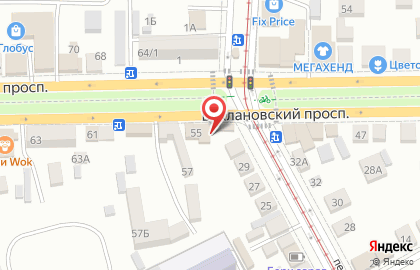 Киоск фастфуда на Баклановском проспекте на карте