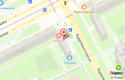 Продовольственный магазин в Фрунзенском районе на карте