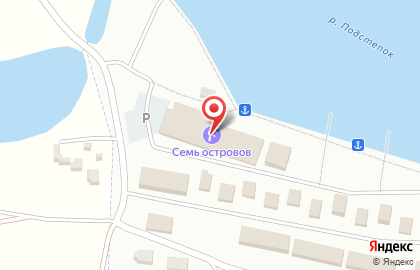 База отдыха Семь Островов на карте