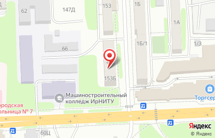 Общежитие, НИ ИрГТУ на карте