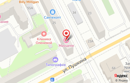 Студия заботы о теле Вдоль поперек в Ленинском районе на карте