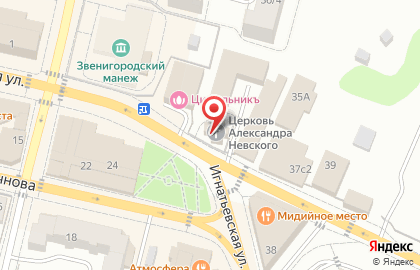Храм Александра Невского в Звенигороде на карте