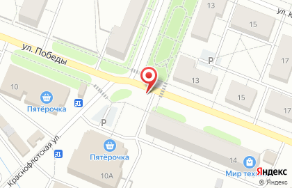 Киоск по продаже фруктов и овощей в Кировске на карте