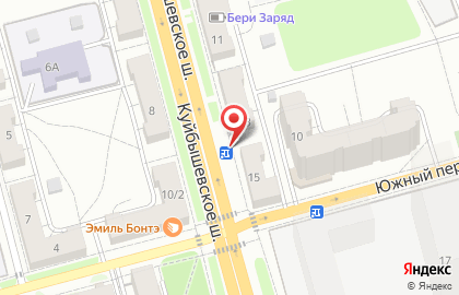 Киоск фастфудной продукции на Куйбышевском шоссе на карте
