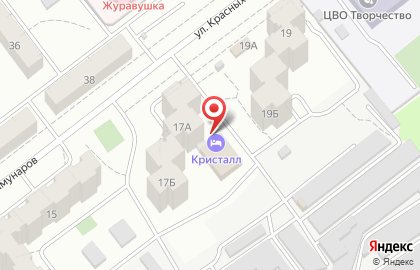 Мини-отель Самара на улице Красных Коммунаров на карте