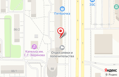 Супермаркет Продукты в Правобережном районе на карте