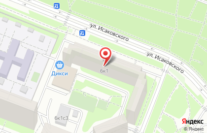 Техномаркет на улице Исаковского на карте