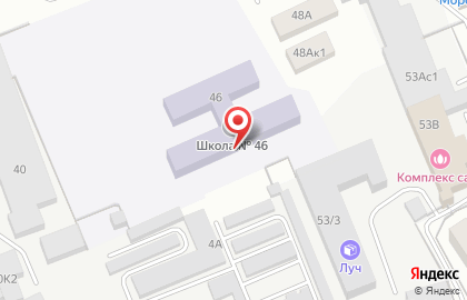Средняя общеобразовательная школа №46 на улице Дзержинского на карте