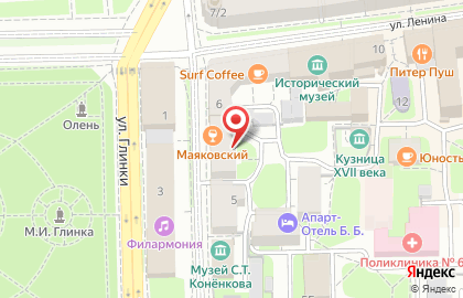 Салон-магазин Камины на улице Маяковского на карте