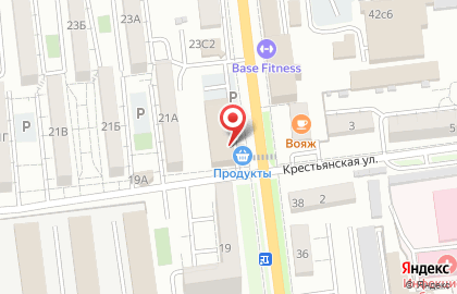 Продуктовый павильон на улице Ленинградской на карте