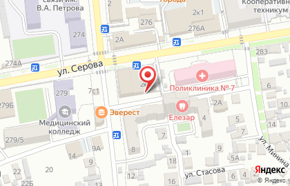 Пивная лавка купца Алафузова на карте
