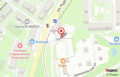 Автостоянка в Хабаровске на карте