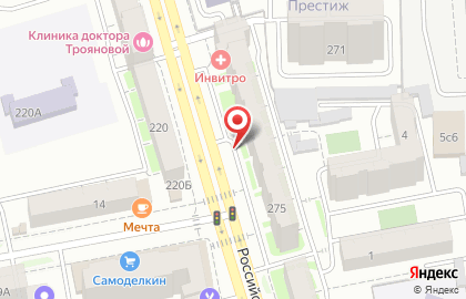 Рубеж на Российской улице на карте