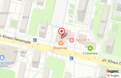 Удобный магазин Магнолия на улице Юных Ленинцев на карте