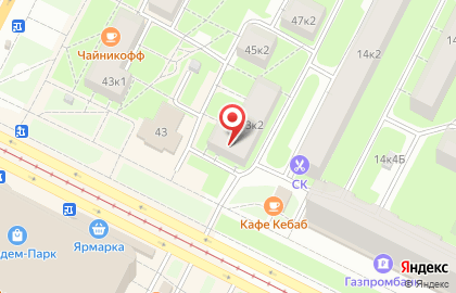 Автошкола "Фара" на метро Академическая на карте
