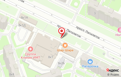 Магазин свежей выпечки на проспекте Большевиков на карте