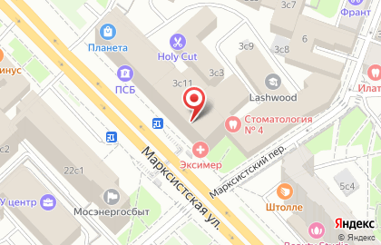 Банкомат БКС Банк на Марксистской улице на карте