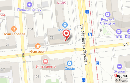 Полиграфический центр Татьяна на улице Маршала Жукова на карте