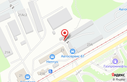 Автостоянка Лидерстрой на карте