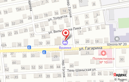 Фотоцентр Врамке на улице Гагарина на карте