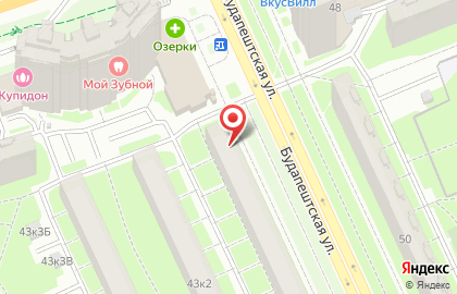 Магазин товаров для кондитеров Сладкий праздник на Будапештской улице на карте