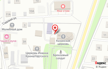 Храм Казанской иконы Божьей Матери в Казани на карте