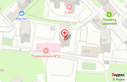 Городская клиническая поликлиника Кабинет неотложной помощи №5 на улице Яблочкова на карте