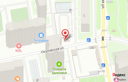 Магазин фруктов и овощей на Окуловской улице на карте