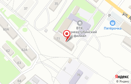 Среднеахтубинский центр социального обслуживания населения на улице микрорайона на карте
