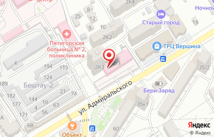 Городская больница Поликлиника №2 №2 в Пятигорске на карте
