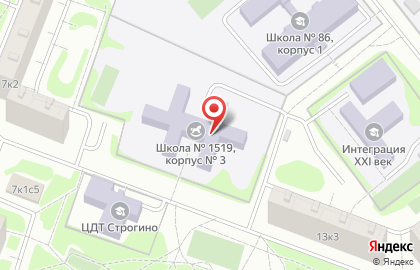 Детский футбольный клуб Метеор на Строгинском бульваре, 7 к 4 на карте