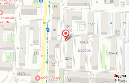 Центр пластической хирургии и скульптуры тела в Ставрополе на карте