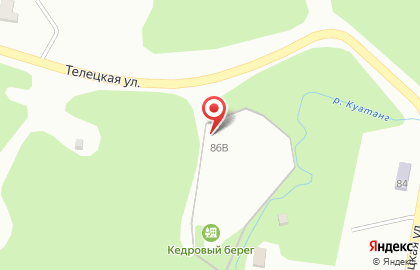 База отдыха Кедровый берег на карте