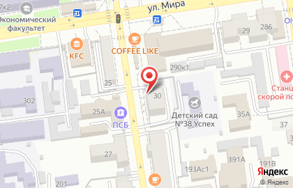 Кафе-столовая Буль-Вар на улице Пушкина на карте
