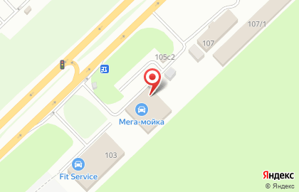Грузовая автомойка Мега-Мойка на карте