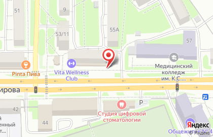 Банкомат Банк Уралсиб, филиал в г. Смоленске на улице Кирова, 55 на карте